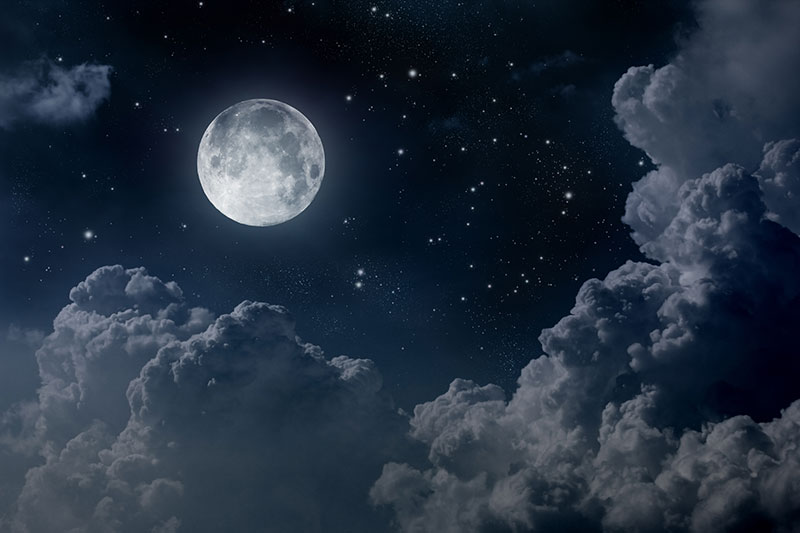 night, sky, moon Wallpaper, HD Nature 4K Wallpapers, Images and Background  - Wallpapers Den