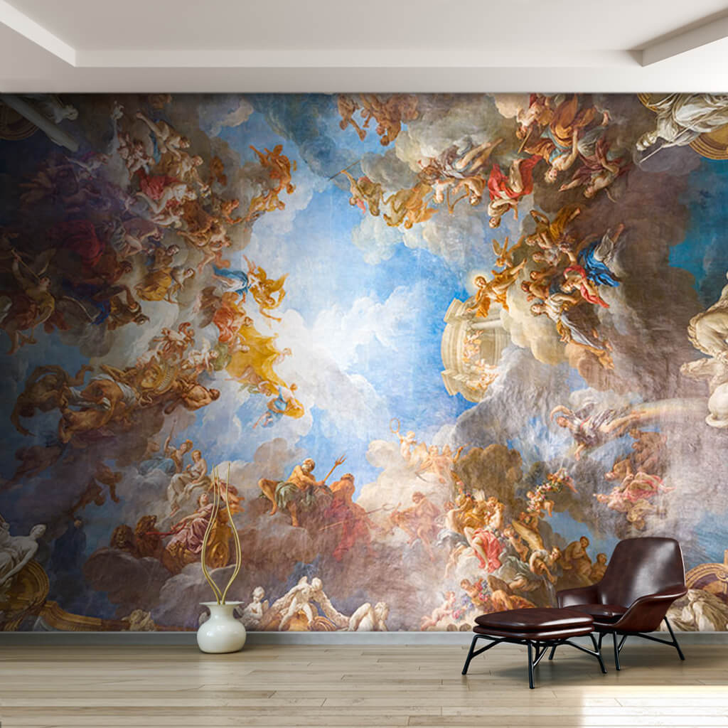 Rönesans sanatı Versay Sarayı tavan resmi duvar kağıdı