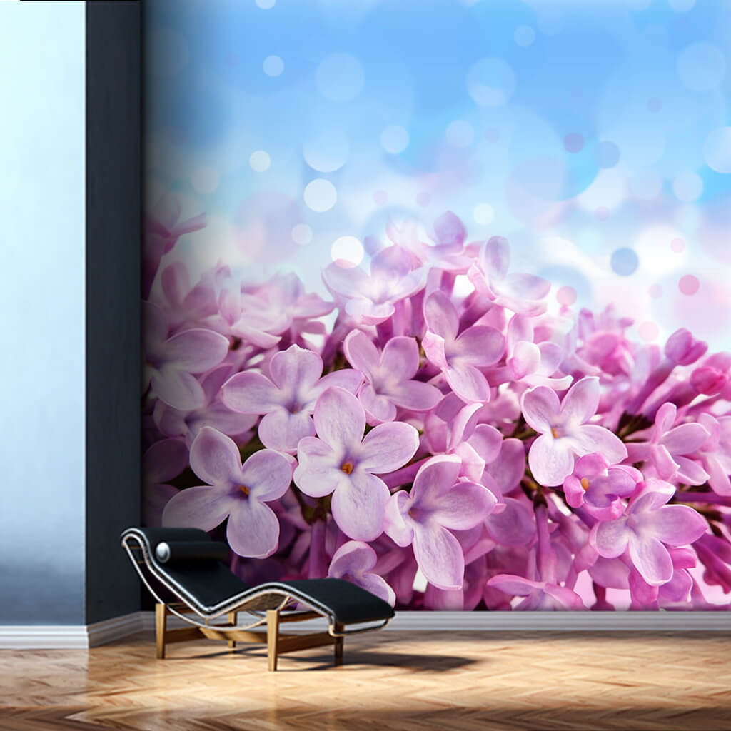 Purple violet crocus begonia floral scalable wall mural