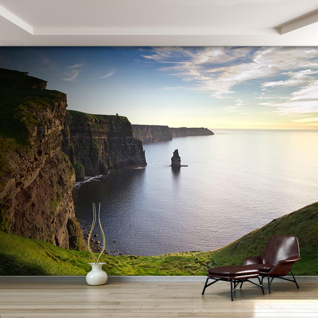 Emerald island Moher cliffs and sea Ireland wall mural
