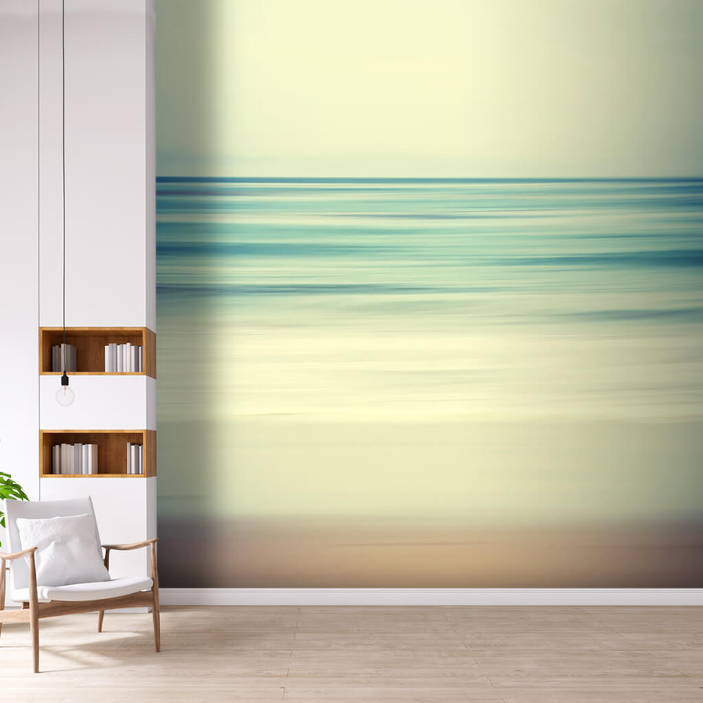 Ocean coast sea abstract soft picture custom wall mural