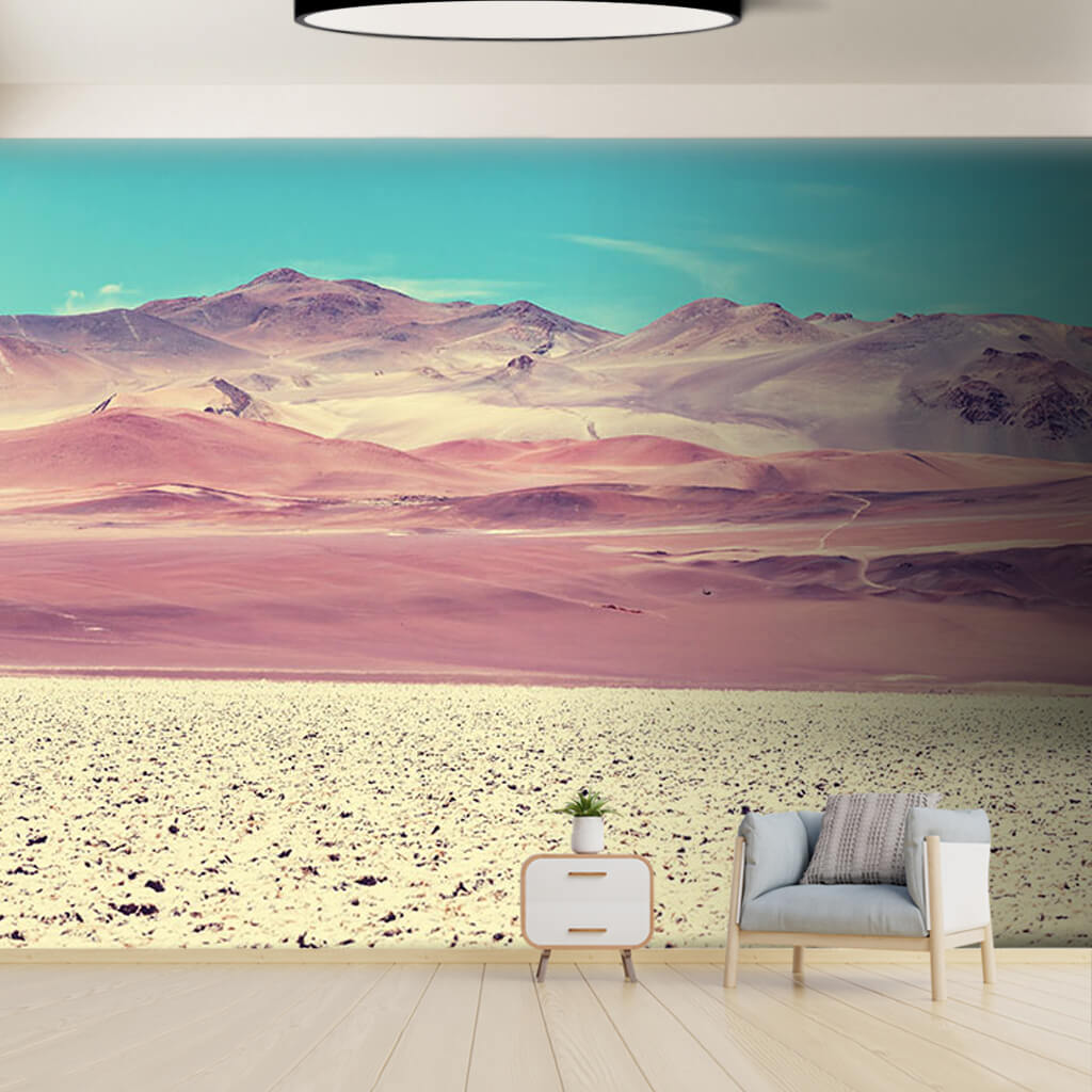 Sahara desert and arid mountains scalable custom wall mural