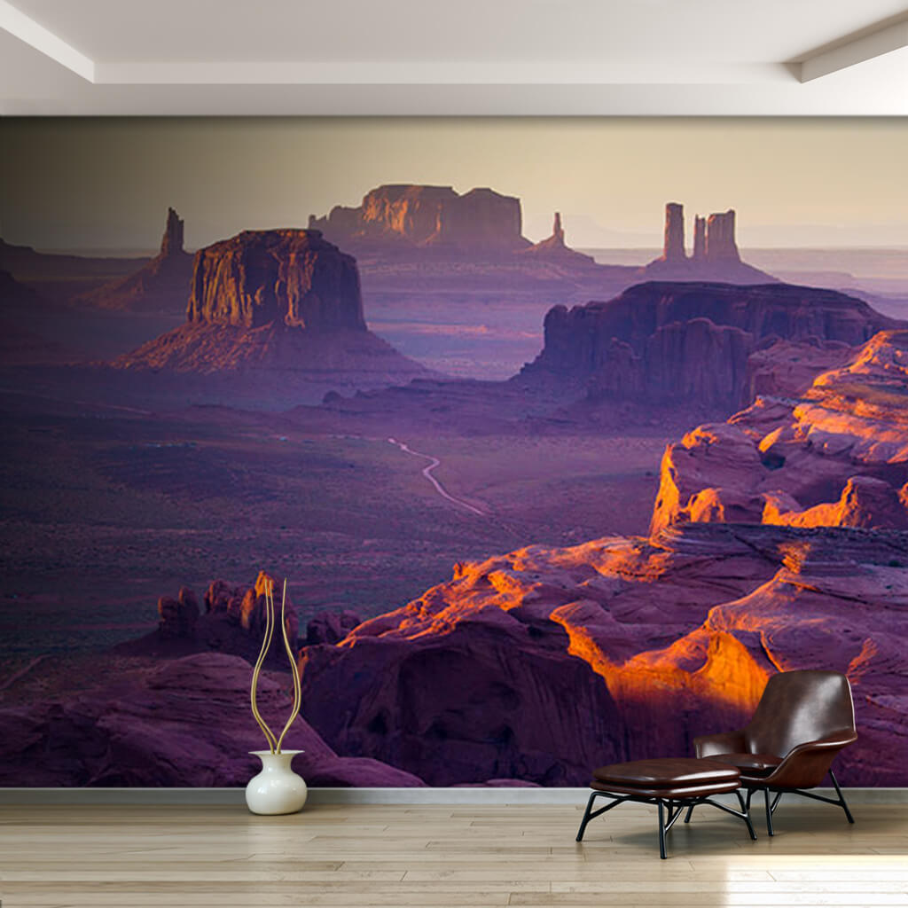 Wild west visual Monuments Valley America custom wall mural