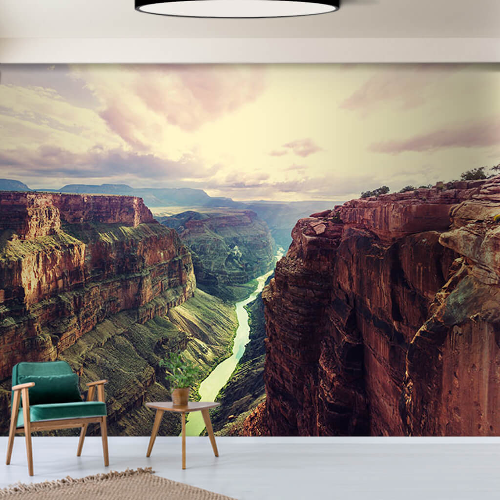 Colorado River and Grand Canyon 3D scalable custom wall mural