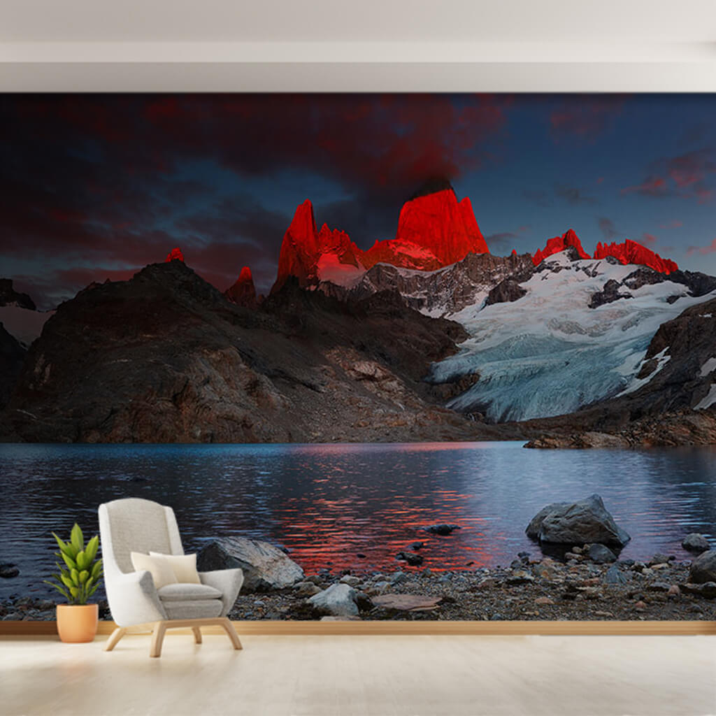 Monte fitz roy patagonya da dağ görseli duvar kağıdı