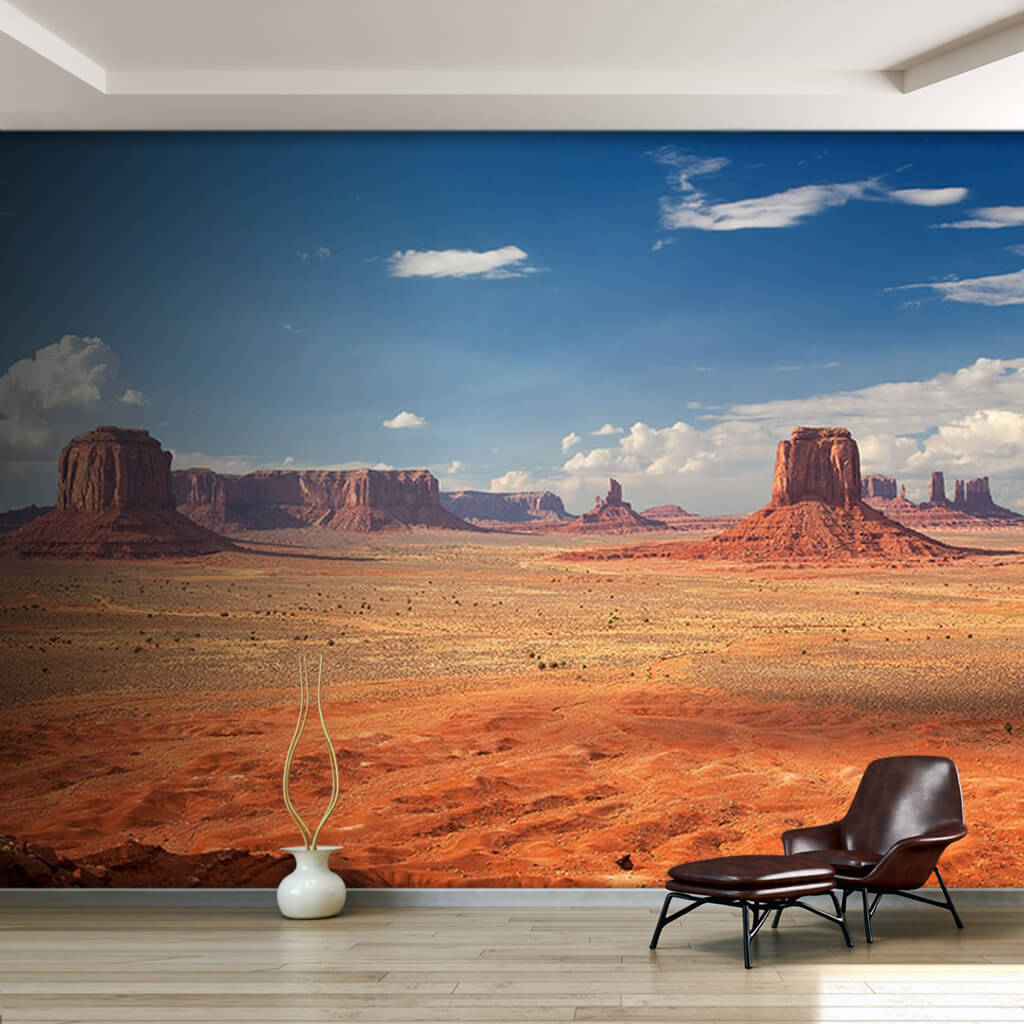 Red monument rocks valley Arizona USA landscape wall mural