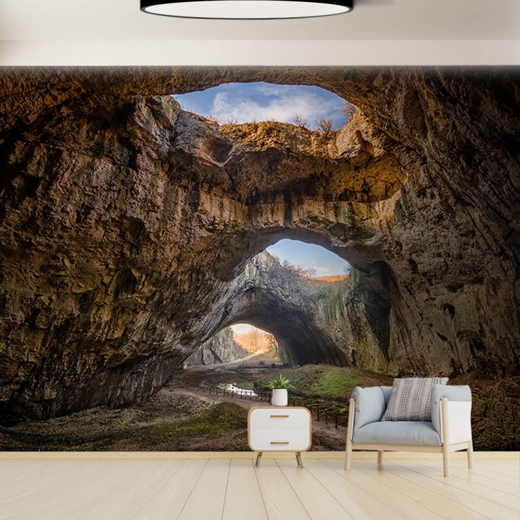 Muhteşem Devetaki Mağarası Sofya Bulgaristan duvar kağıdı